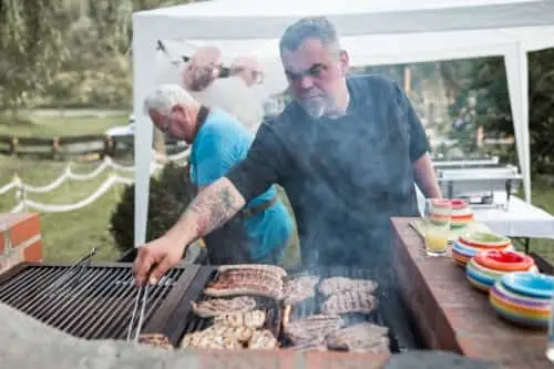 Frank at the grill